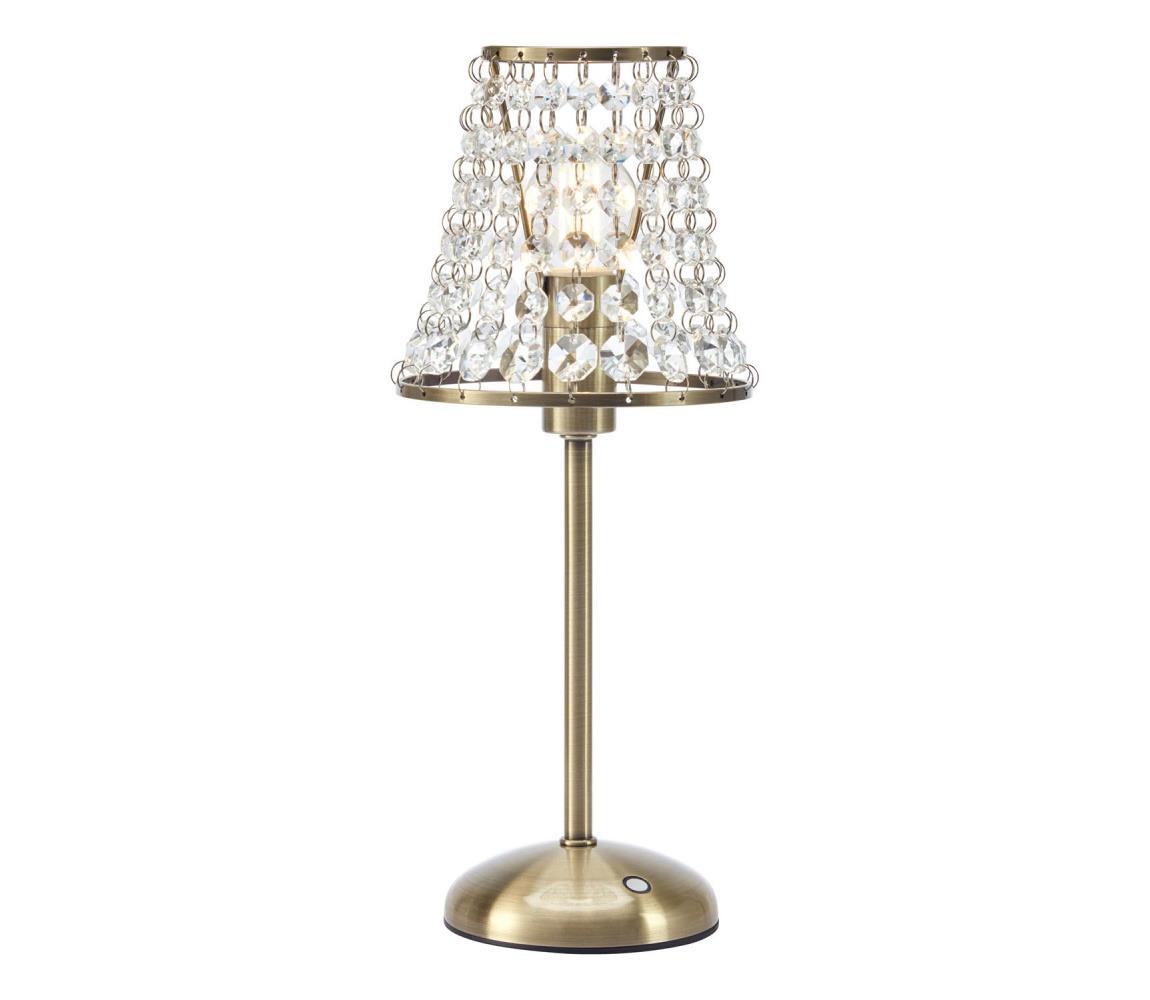 Markslöjd 109125 - LED stmievateľná nabíjacia stolná lampa LIORA 1xE14/2W/2000 mAh mosadz 109125