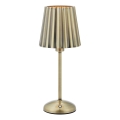 Markslöjd 109127 - LED stmievateľná nabíjateľná dotyková stolová lampa CELIA 1xE14/2W/2000 mAh mosadz
