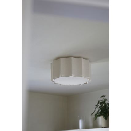 Markslöjd 109134 - Stropné svietidlo OLEA 2xE27/11W/230V priemer 35 cm ľan