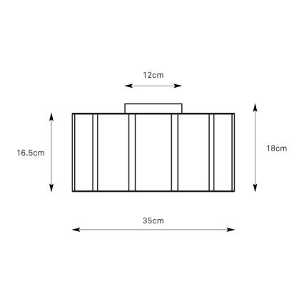 Markslöjd 109134 - Stropné svietidlo OLEA 2xE27/11W/230V priemer 35 cm ľan