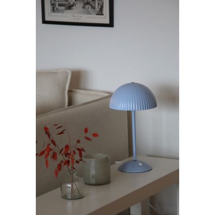 Markslöjd 109140 - Stolová lampa ZIN 2xG9/20W/230V modrá