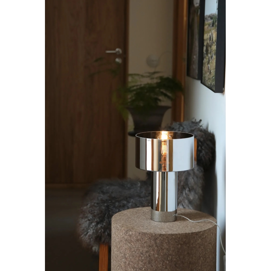 Markslöjd 109144 - Stolná lampa CORIN 1xE27/60W/230V lesklý chróm