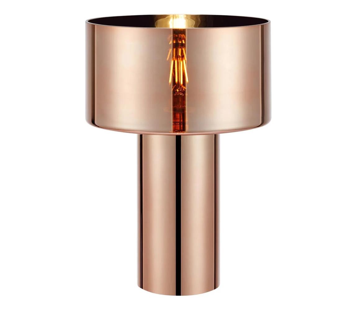 Markslöjd 109146 - Stolná lampa CORIN 1xE27/60W/230V ružovo‑zlatá 109146