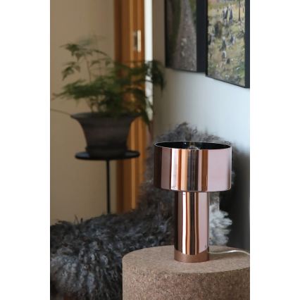 Markslöjd 109146 - Stolná lampa CORIN 1xE27/60W/230V ružovo‑zlatá