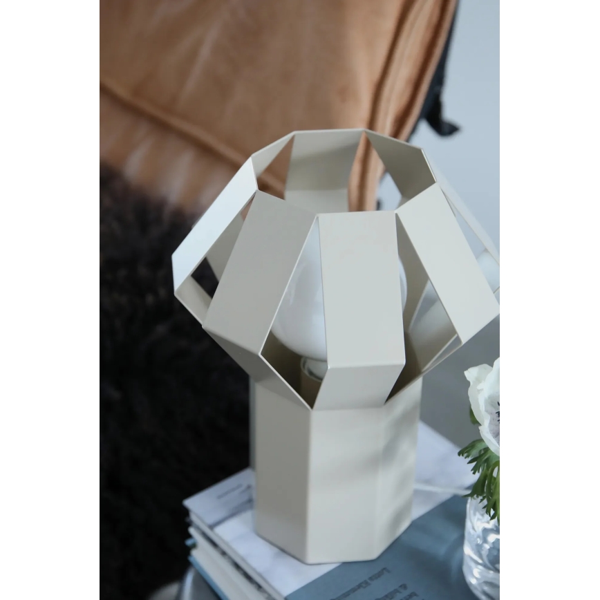 Markslöjd 109147 - Stolová lampa OCTA 1xE27/60W/230V krémová
