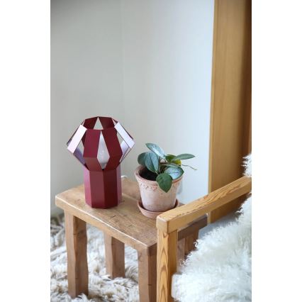 Markslöjd 109150 - Stolná lampa OCTA 1xE27/60W/230V vínová