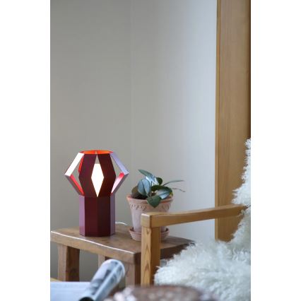 Markslöjd 109150 - Stolná lampa OCTA 1xE27/60W/230V vínová
