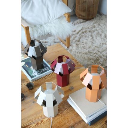 Markslöjd 109150 - Stolná lampa OCTA 1xE27/60W/230V vínová