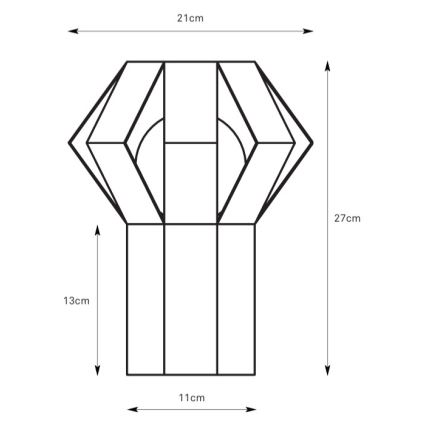 Markslöjd 109150 - Stolná lampa OCTA 1xE27/60W/230V vínová