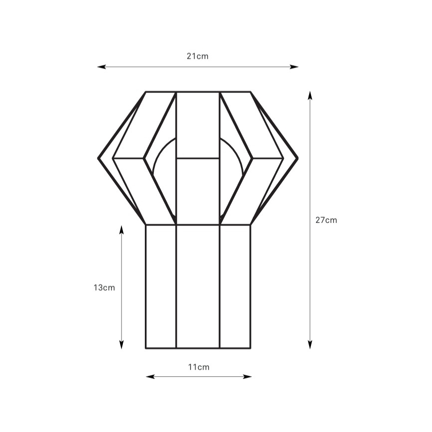 Markslöjd 109150 - Stolná lampa OCTA 1xE27/60W/230V vínová