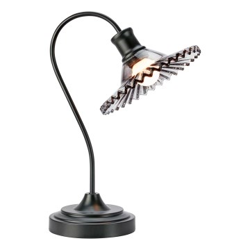 Markslöjd 109151 - Stolová lampa NOVIA 1xE27/60W/230V čierna/dymová sivá