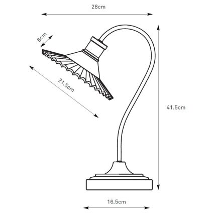 Markslöjd 109151 - Stolová lampa NOVIA 1xE27/60W/230V čierna/dymová sivá