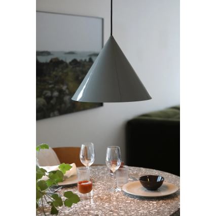 Markslöjd 109162 - Závesný luster na lanku TIP 1xE27/60W/230V pr. 37,5 cm sivý