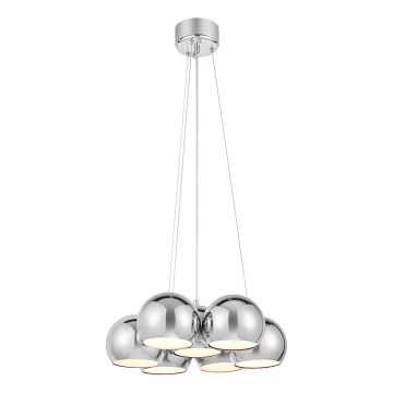 Markslöjd 109167 - Luster na lanku CUPOLO 7xE14/40W/230V lesklý chróm