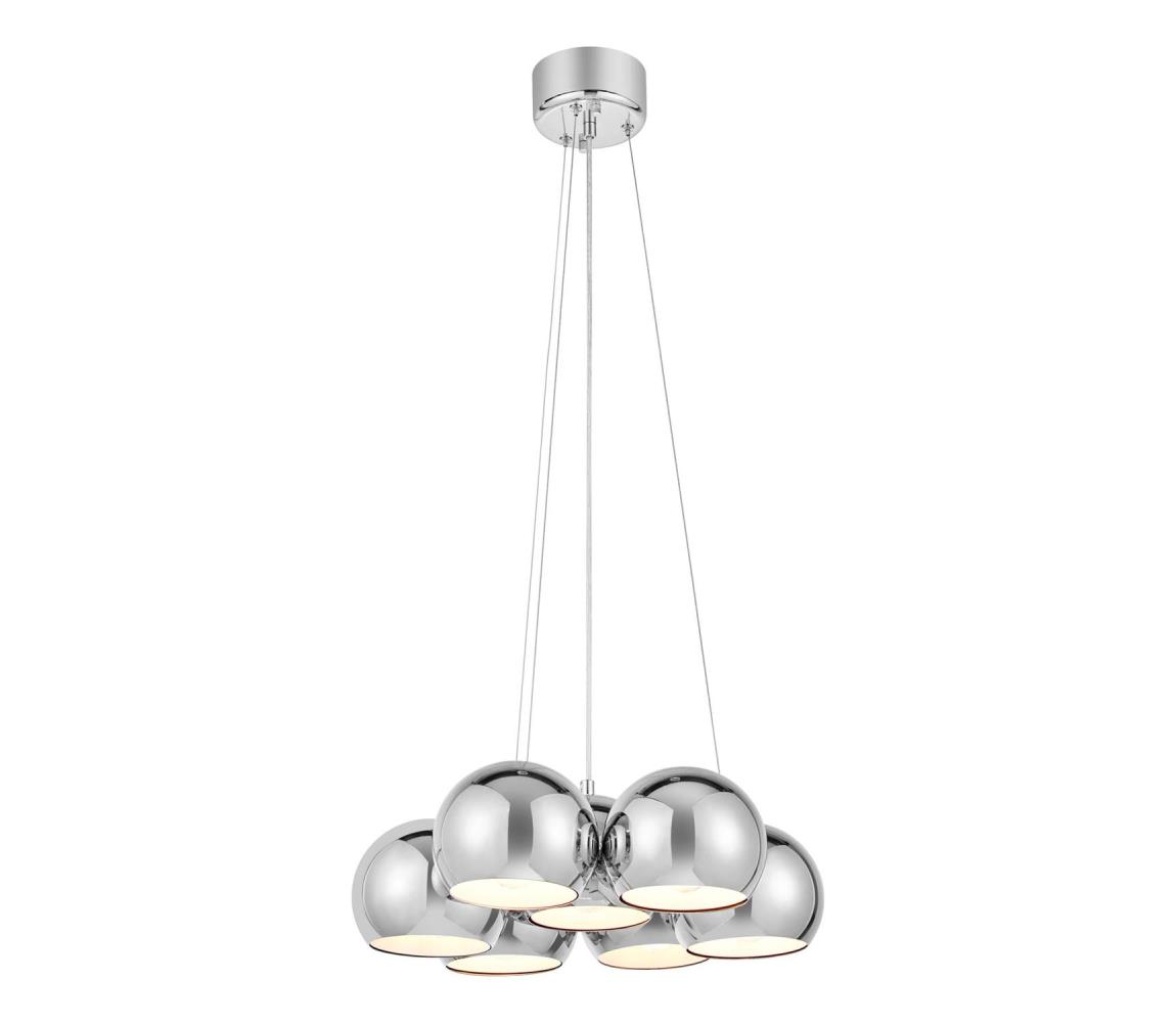 Markslöjd 109167 - Závesné svietidlo na lanku CUPOLO 7xE14/40W/230V Ø 45 cm lesklý chróm 109167