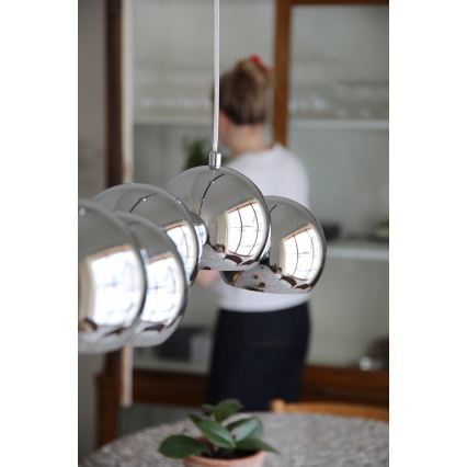 Markslöjd 109168 - Luster na lankách CUPOLO 7xE14/40W/230V lesklý chróm