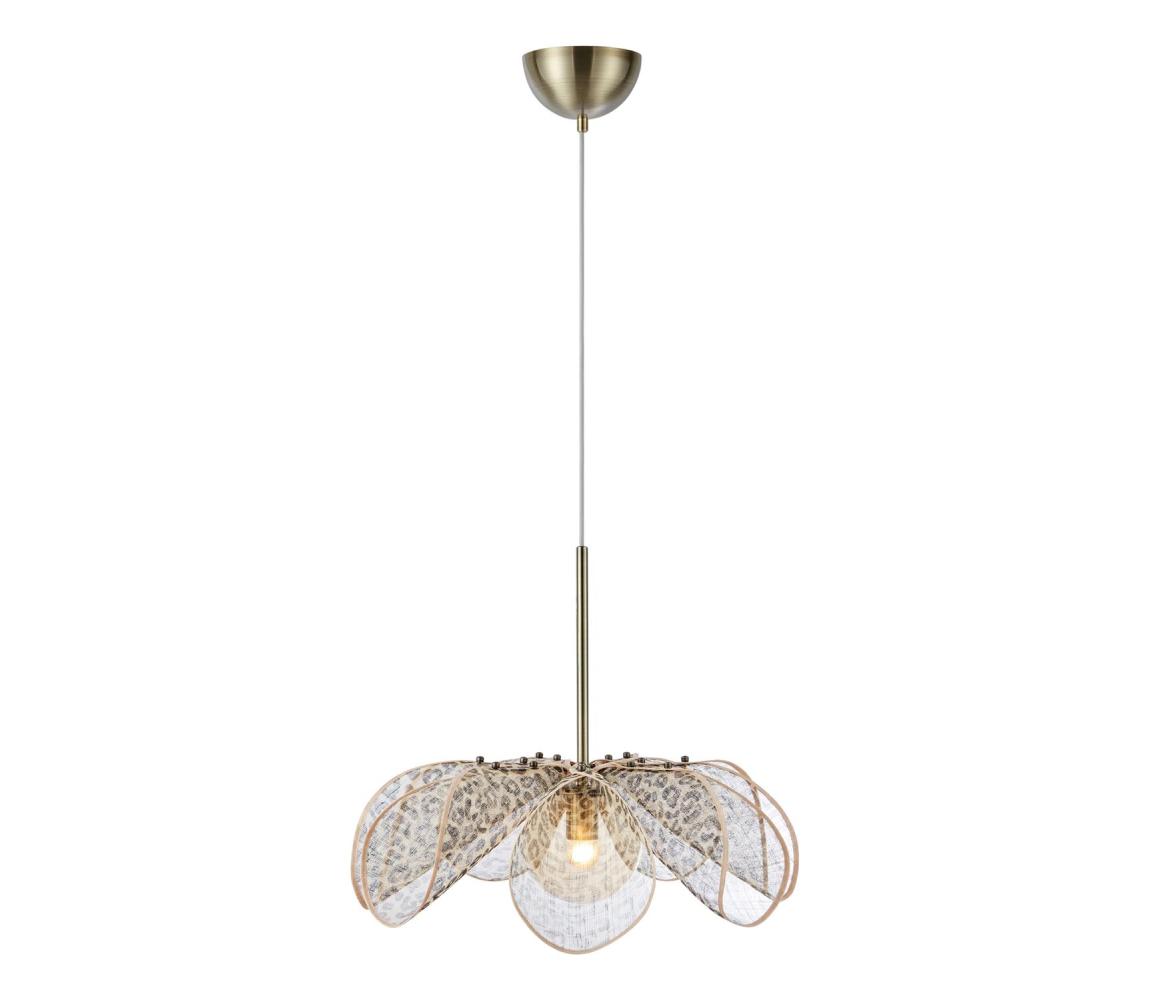 Markslöjd 109169 - Závesné svietidlo STYRKA na kábli 1xE27/40W/230V priemer 63 cm béžové 109169