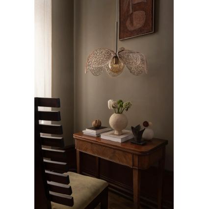 Markslöjd 109169 - Závesné svietidlo STYRKA na kábli 1xE27/40W/230V priemer 63 cm béžové