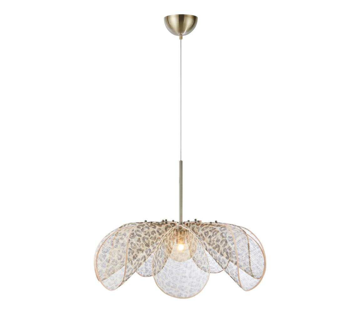 Markslöjd 109170 - Závesný luster STYRKA na lanku 1xE27/40W/230V, pr. 75 cm, béžový 109170
