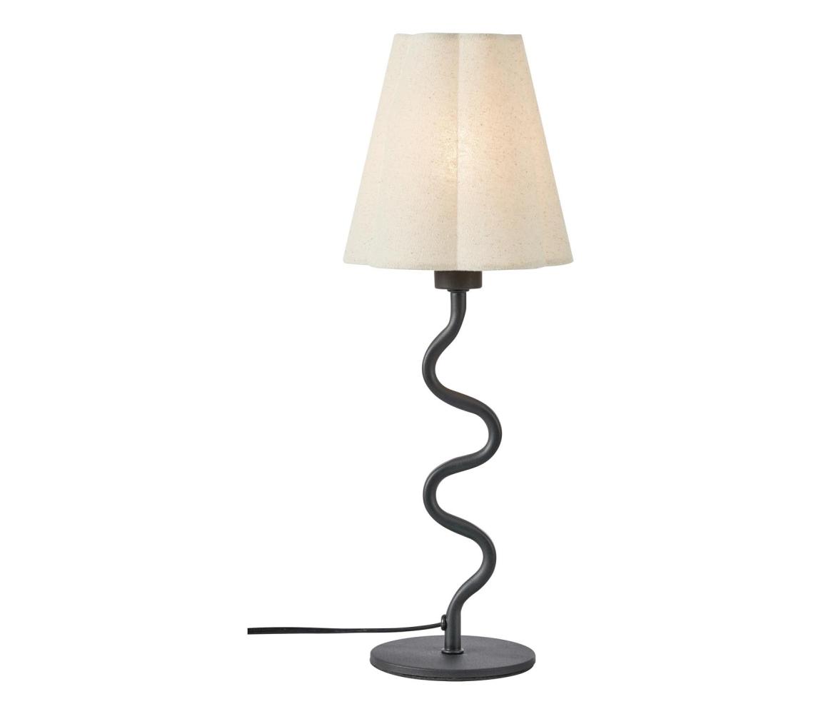 Markslöjd 109171 - Stolová lampa VEYA 1xE14/40W/230V ľan/čierna 109171