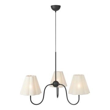Markslöjd 109172 - Luster na lanku VEYA 3xE14/40W/230V priemer 90 cm ľan/čierna