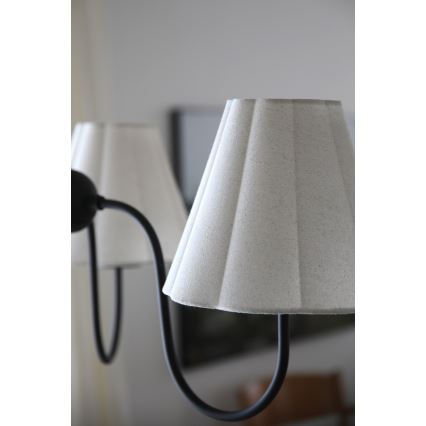 Markslöjd 109172 - Luster na lanku VEYA 3xE14/40W/230V priemer 90 cm ľan/čierna