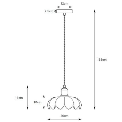 Markslöjd 109178 - Závesný luster na lanku KURAGE 1xE27/40W/230V mosadz/dymová ružová