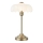Markslöjd 109179 - Stolová lampa KURAGE 1xE27/60W/230V mosadz/biela