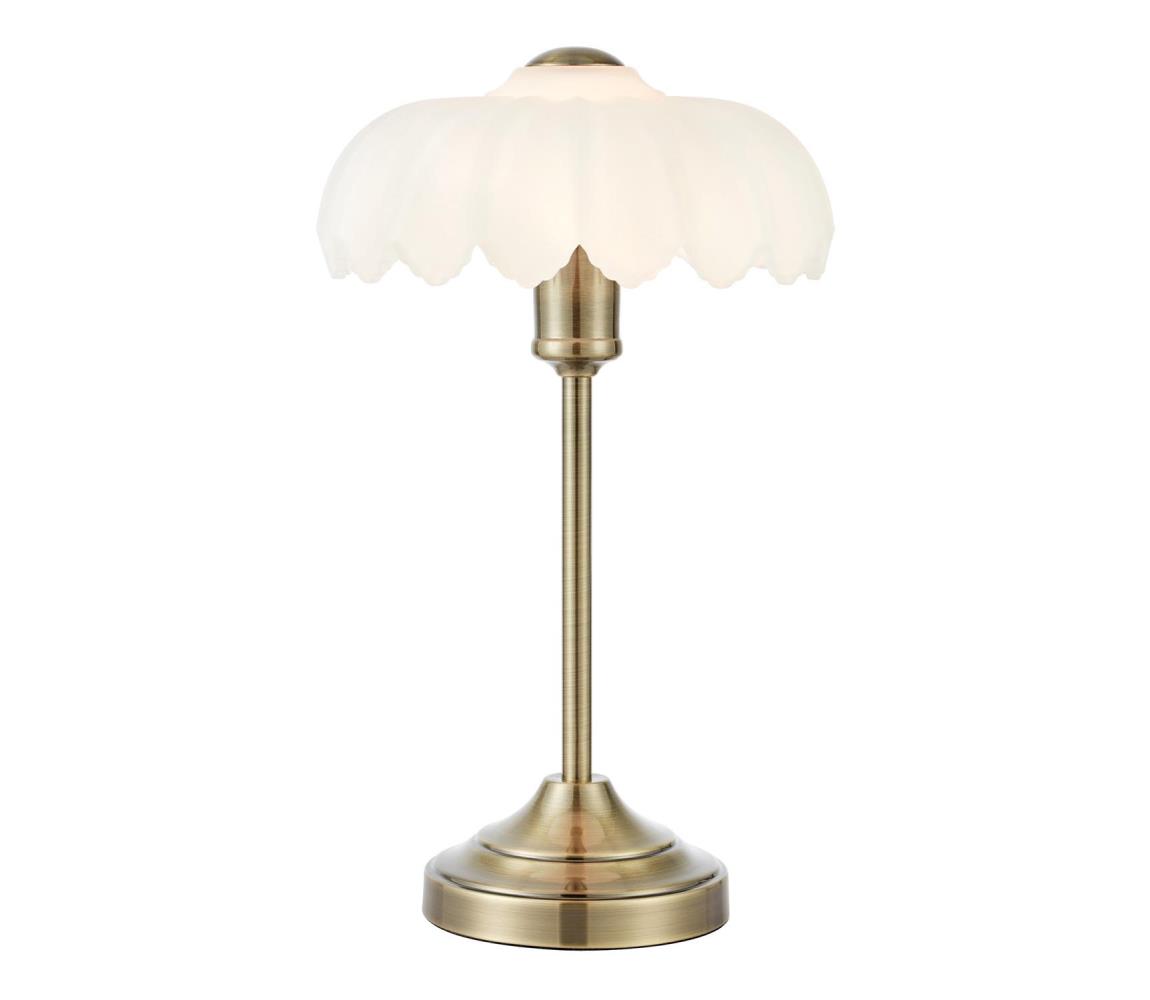 Markslöjd 109179 - Stolová lampa KURAGE 1xE27/60W/230V mosadz/biela 109179