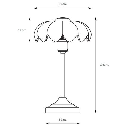 Markslöjd 109179 - Stolová lampa KURAGE 1xE27/60W/230V mosadz/biela