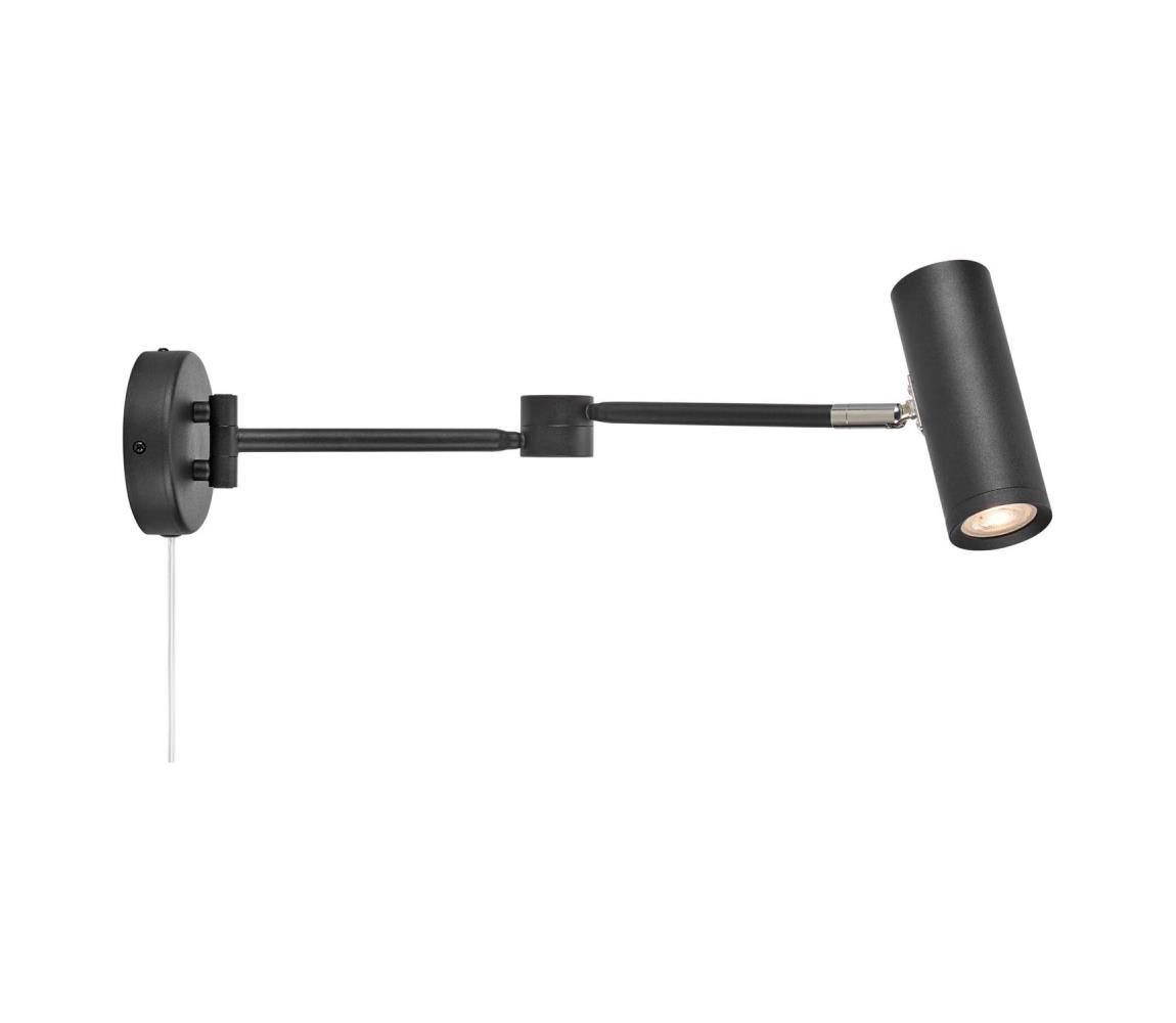 Markslöjd 109181 - stmievateľné LED nástenné svietidlo ARLO LED/4,9W/230V čierne 109181