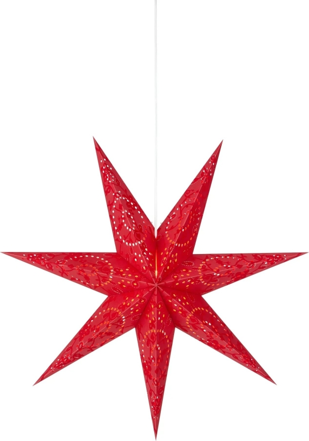 Markslöjd 700120 - Vianočná dekorácia ARATORP 1xE14/25W/230V pr. 75 cm červená