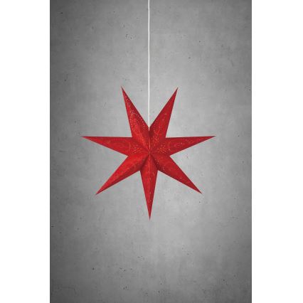 Markslöjd 700120 - Vianočná dekorácia ARATORP 1xE14/25W/230V pr. 75 cm červená