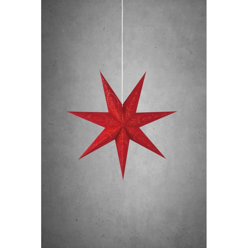 Markslöjd 700120 - Vianočná dekorácia ARATORP 1xE14/25W/230V pr. 75 cm červená