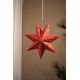 Markslöjd 700122 - Vianočná dekorácia SATURNUS 1xE14/25W/230V pr. 45 cm červená