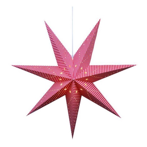 Markslöjd 702785 - Vianočná dekorácia GULLI 1xE14/25W/230V hviezda 75 cm červená