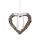 Markslöjd 703102 - Vianočná dekorácia HOLSTAD LED/0,9W/3xAA srdce šedá 25cm