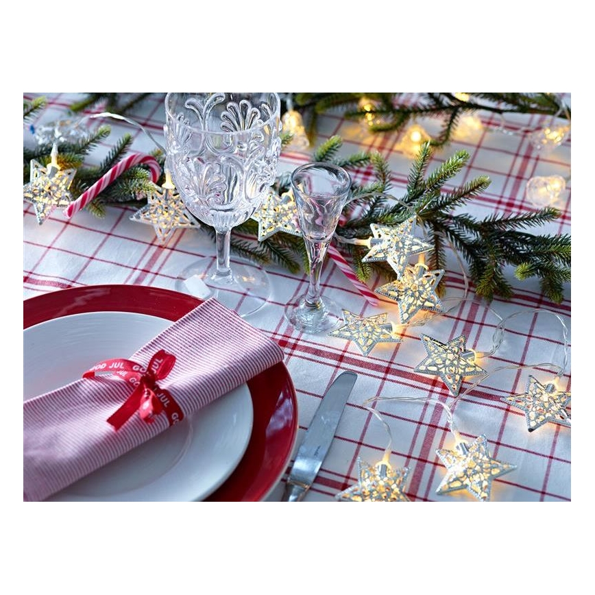 Markslöjd 703173 - LED Vianočná reťaz LILLAN LED/3xAA 2,1m teplá biela