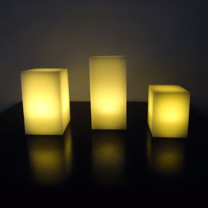 Markslöjd 703529 - SADA 3x Vianočná dekorácia LANGÖ 3xLED/0,03W/3xAAA