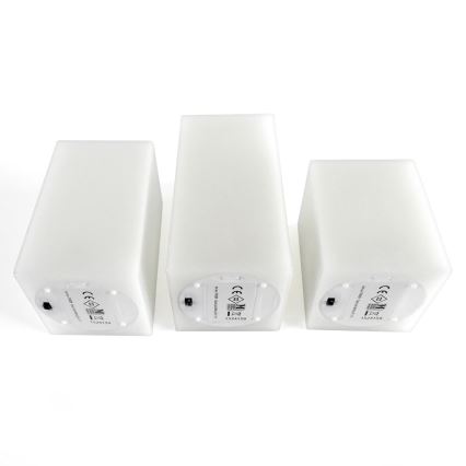 Markslöjd 703529 - SADA 3x Vianočná dekorácia LANGÖ 3xLED/0,03W/3xAAA