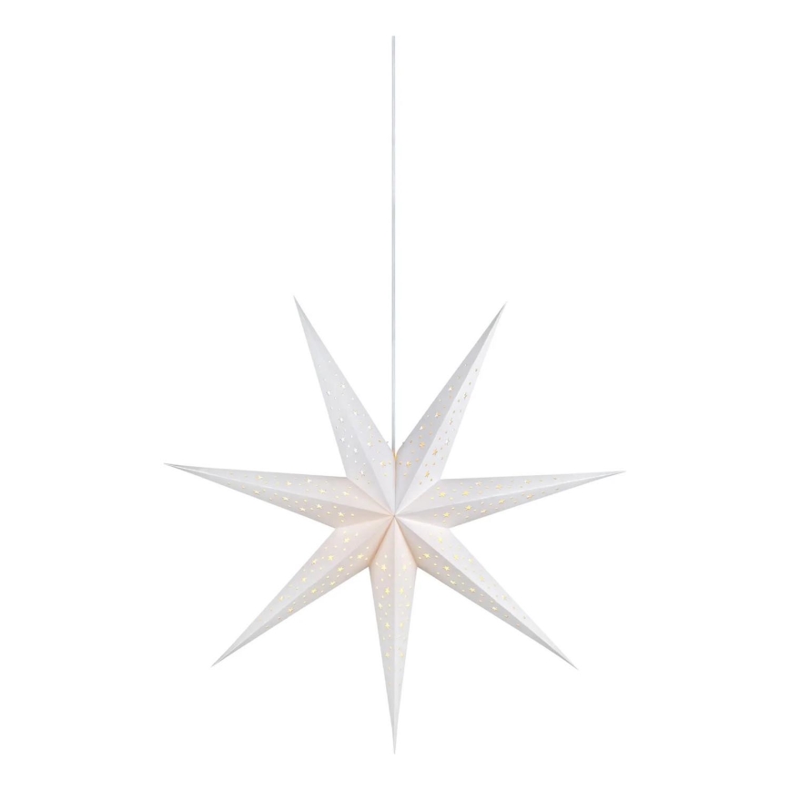Markslöjd 703876 - Vianočná dekorácia SOLVALLA 1xE14/25W/230V pr. 75 cm biela