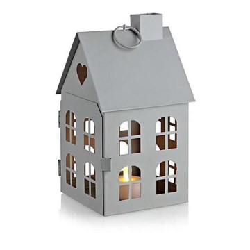 Markslojd 703909 - Vianočná dekorácia NORRDAL LED/0,06W/1xCR2032 dom šedá 20cm