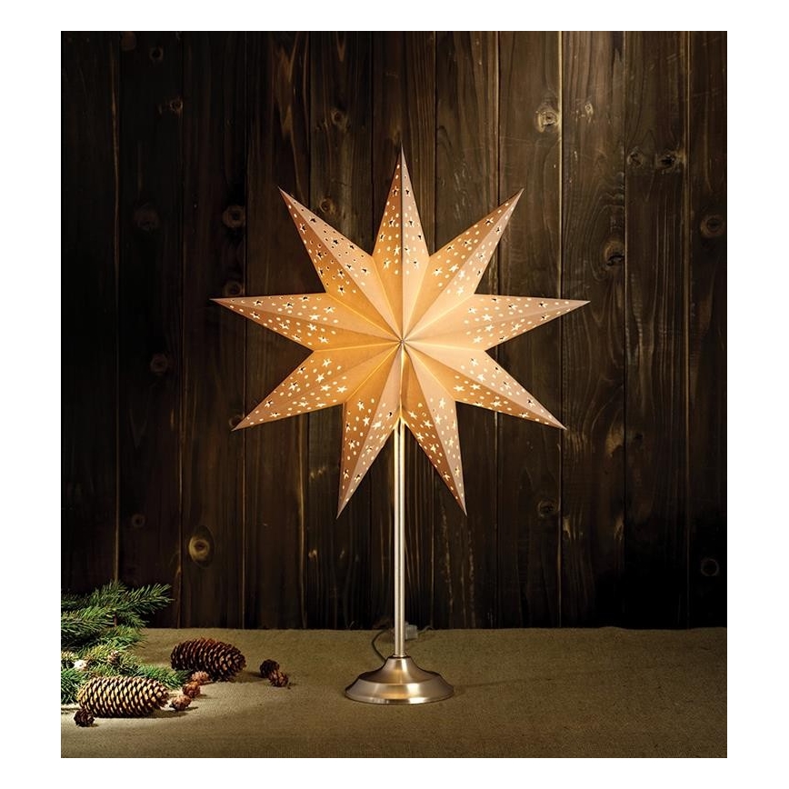 Markslöjd 704116 - Vianočná dekorácia SOLVALLA 1xE14/25W/230V biela 64 cm
