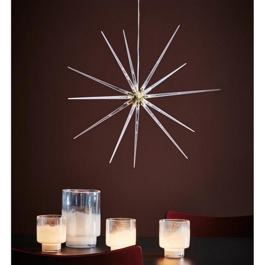 Markslöjd 704429 - LED Vianočná dekorácia BRIGHT LED/4xAA žltá