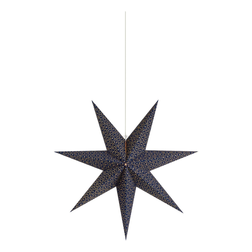 Markslöjd 705317 - Vianočná dekorácia BAROQUE 1xE14/25W/230V Ø 75 cm modrá