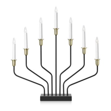 Markslöjd 705758 - Vianočný svietnik BROSA XL 7xE10/3W/230V