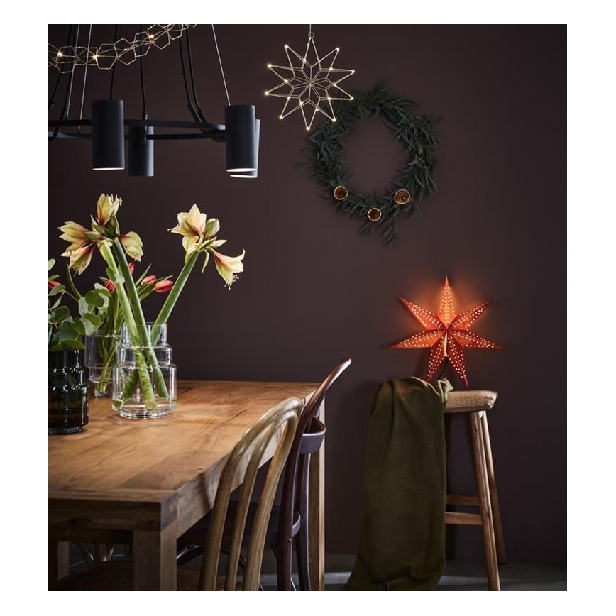 Markslöjd 705758 - Vianočný svietnik BROSA XL 7xE10/3W/230V