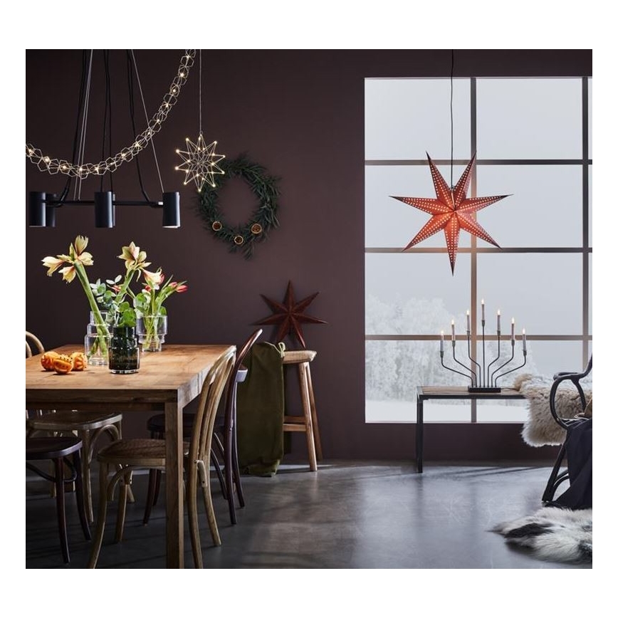 Markslöjd 705758 - Vianočný svietnik BROSA XL 7xE10/3W/230V