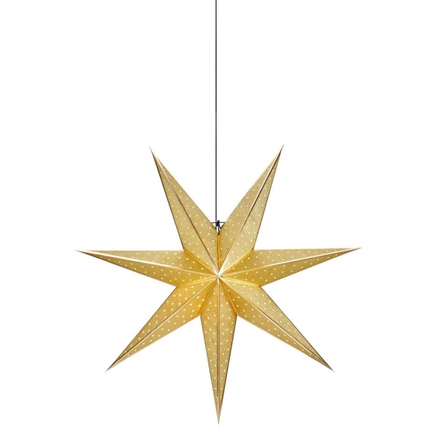 Markslöjd 705790 - Vianočná dekorácia GLITTER 1xE14/25W/230V pr. 75 cm zlatá