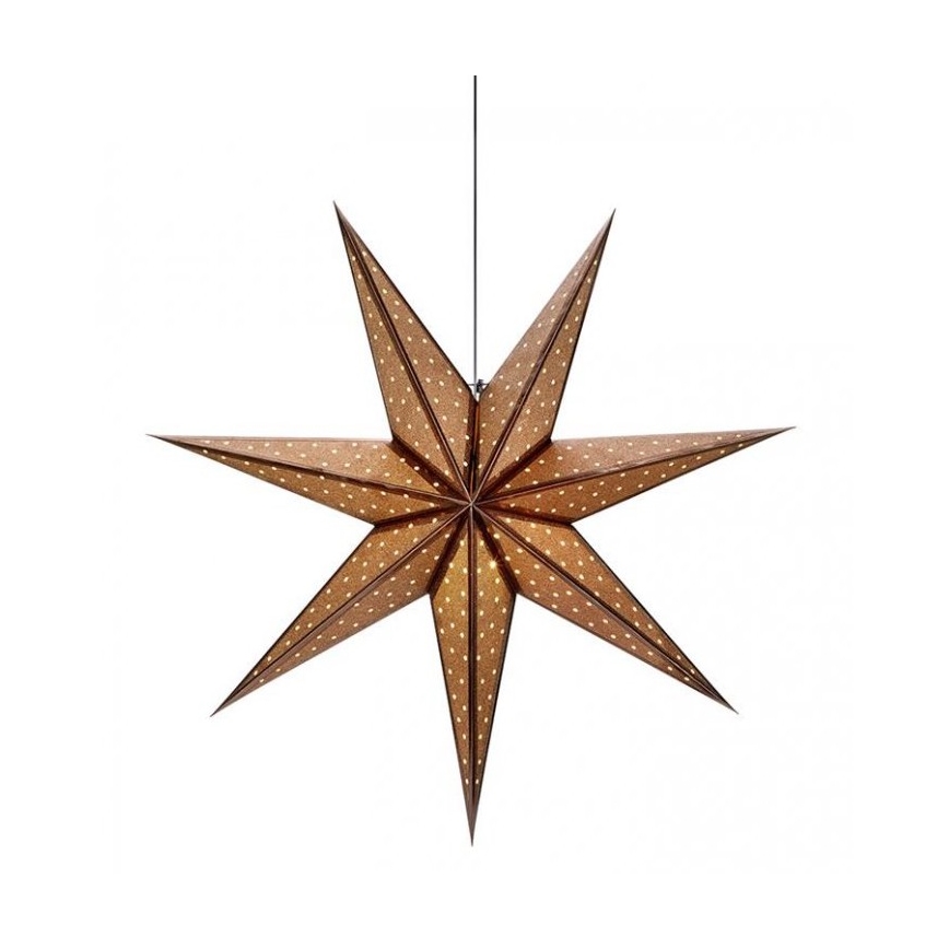 Markslöjd 705792 - Vianočná dekorácia GLITTER 1xE14/25W/230V pr. 75 cm bronzová